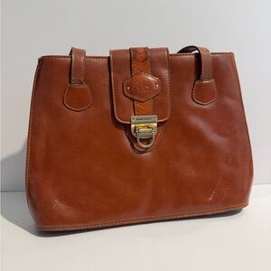 Elegant Tan Leather Satchel
